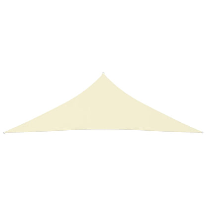 vidaXL Voile de parasol tissu oxford triangulaire 3x3x4,24 m crème
