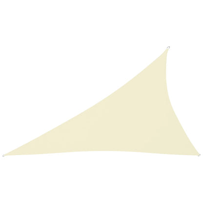 vidaXL Voile de parasol tissu oxford triangulaire 3x4x5 m crème