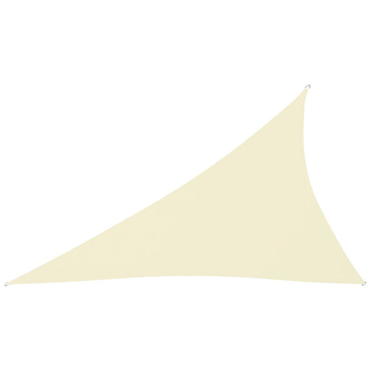 vidaXL Voile de parasol tissu oxford triangulaire 3x4x5 m crème
