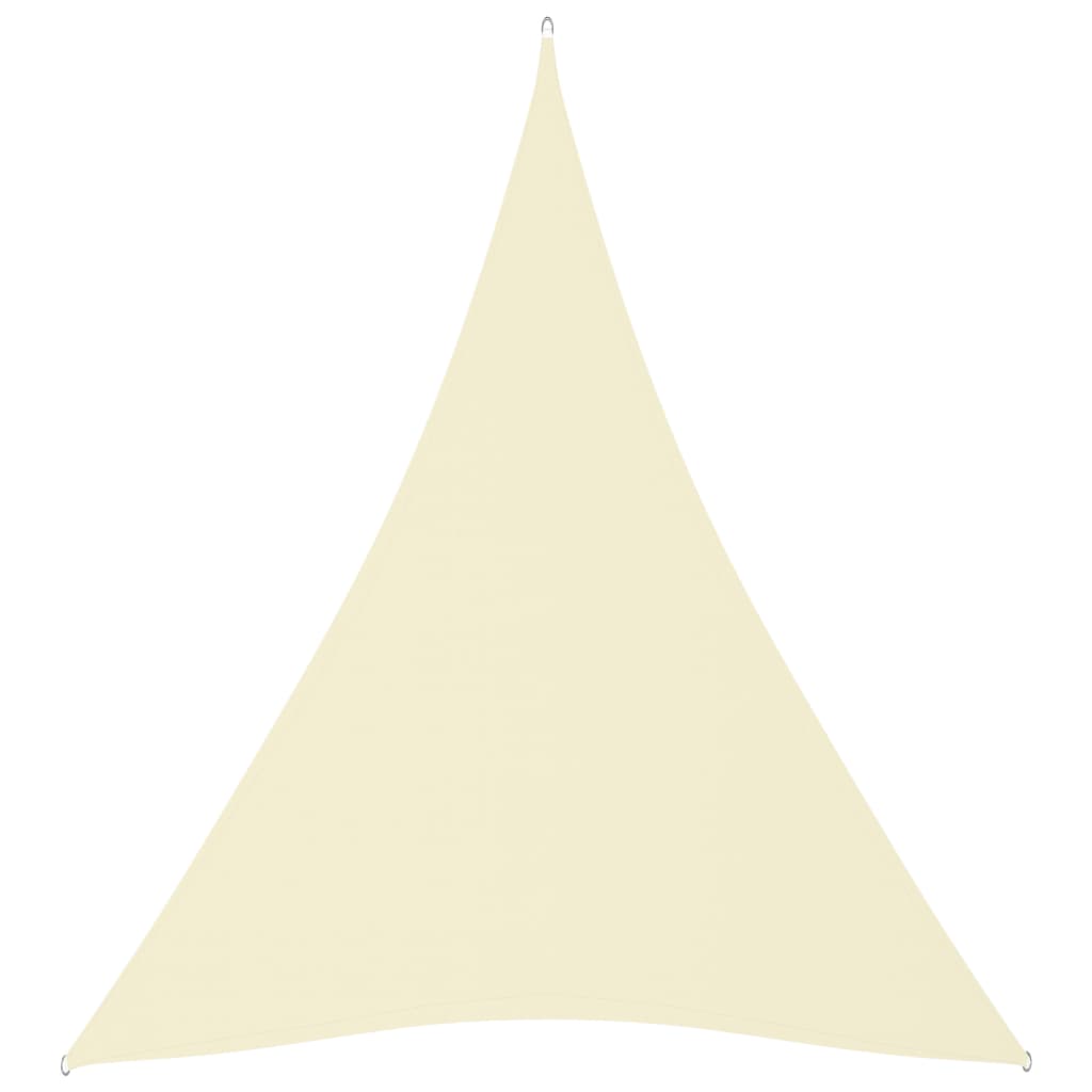 vidaXL Voile de parasol tissu oxford triangulaire 4x5x5 m crème