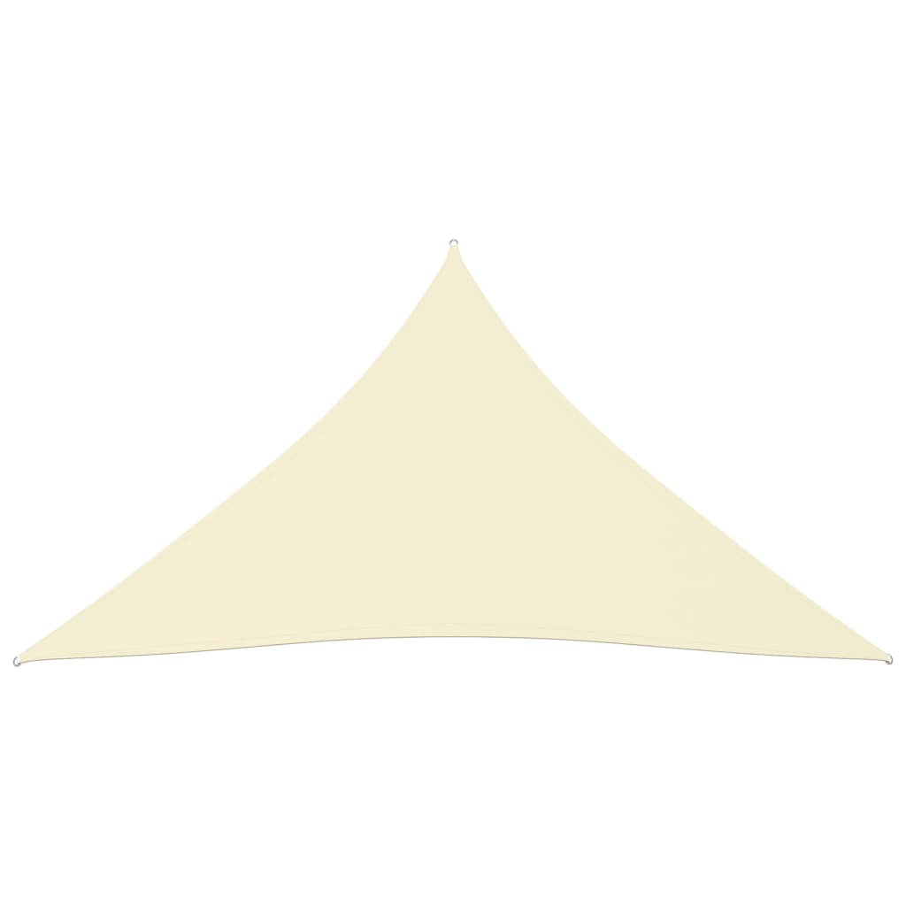 vidaXL Voile de parasol tissu oxford triangulaire 4x5x5 m crème
