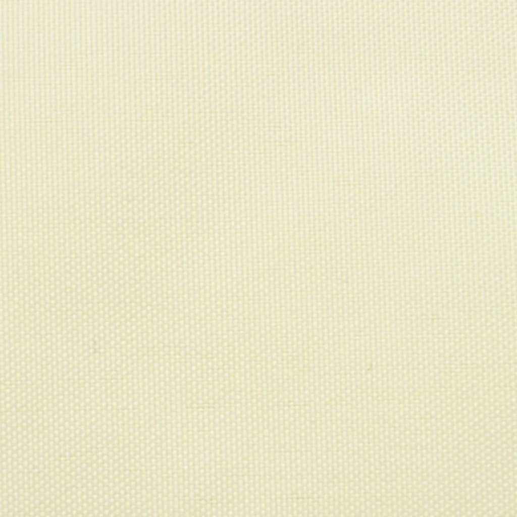 vidaXL Voile de parasol tissu oxford triangulaire 4x5x5 m crème