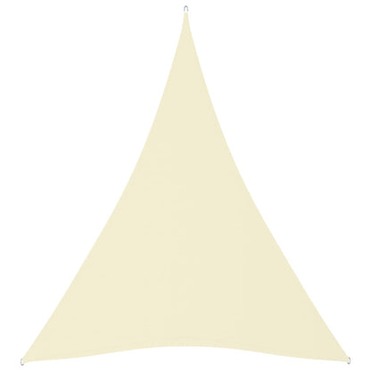 vidaXL Voile de parasol tissu oxford triangulaire 5x7x7 m crème