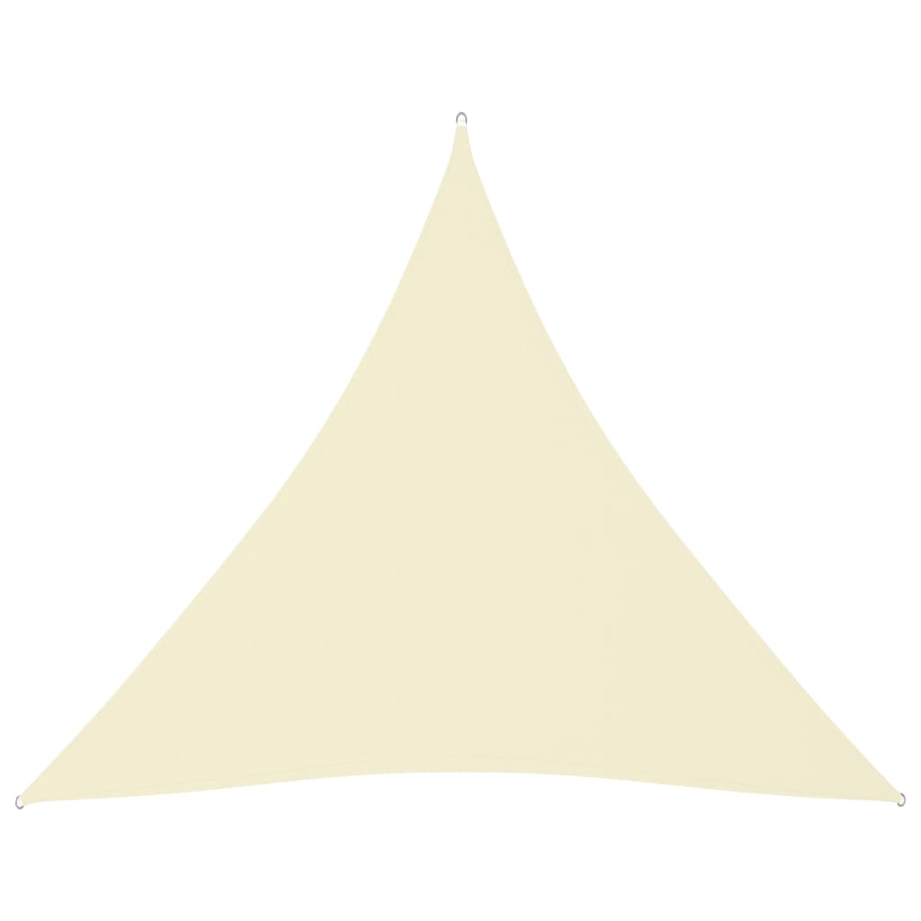 vidaXL Voile de parasol tissu oxford triangulaire 6x6x6 m crème