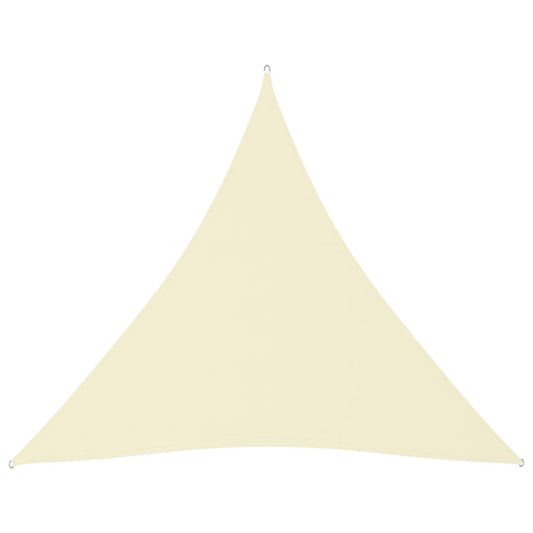 vidaXL Voile de parasol tissu oxford triangulaire 6x6x6 m crème