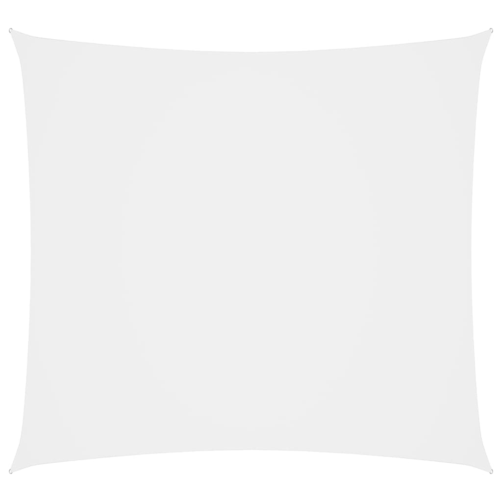vidaXL Voile de parasol tissu oxford carré 2,5x2,5 m blanc