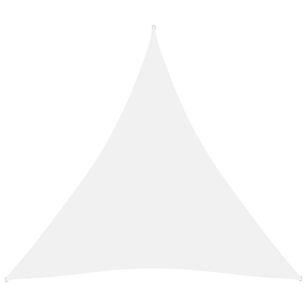vidaXL Voile de parasol tissu oxford triangulaire 3x3x3 m blanc