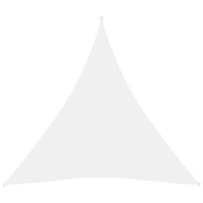 vidaXL Voile de parasol tissu oxford triangulaire 3x3x3 m blanc