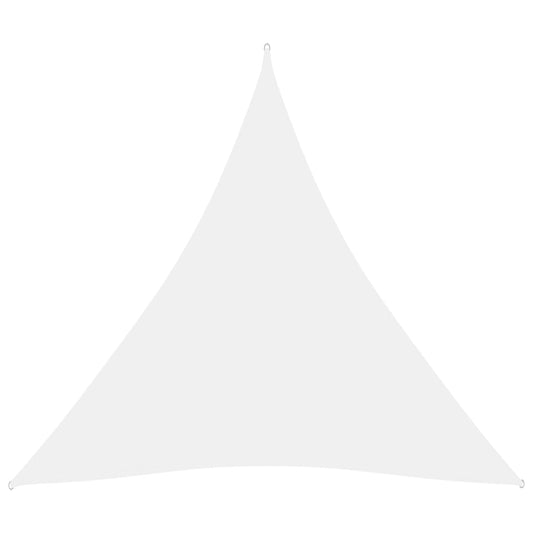 vidaXL Voile de parasol tissu oxford triangulaire 3x3x3 m blanc