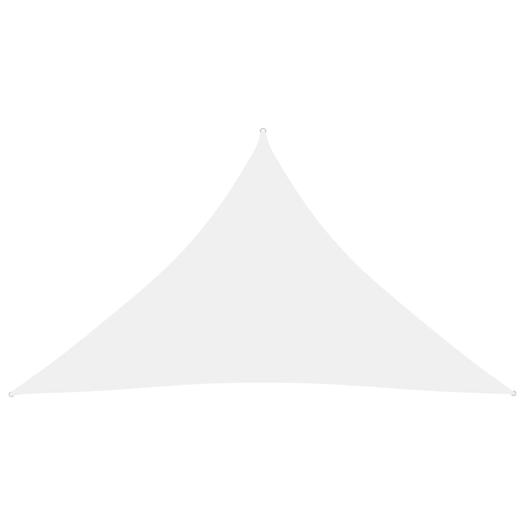 vidaXL Voile de parasol tissu oxford triangulaire 3x3x4,24 m blanc