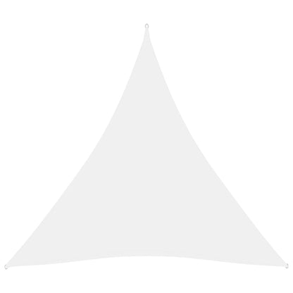vidaXL Voile de parasol tissu oxford triangulaire 5x5x5 m blanc