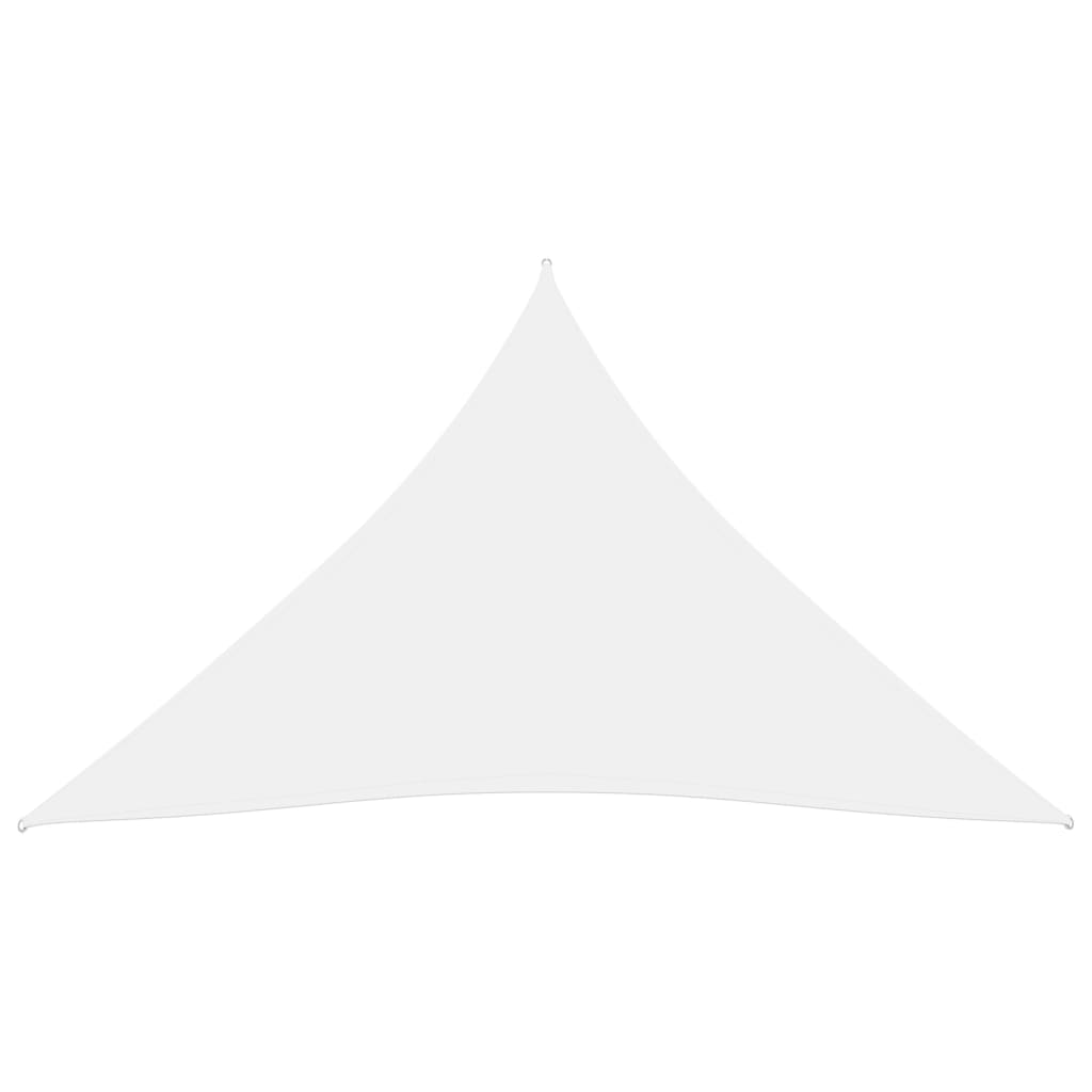 vidaXL Voile de parasol tissu oxford triangulaire 5x5x5 m blanc