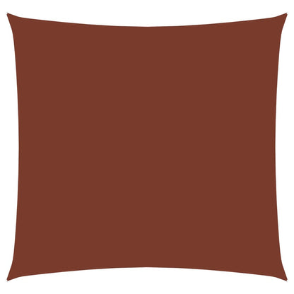 vidaXL Voile de parasol tissu oxford carré 3x3 m terre cuite