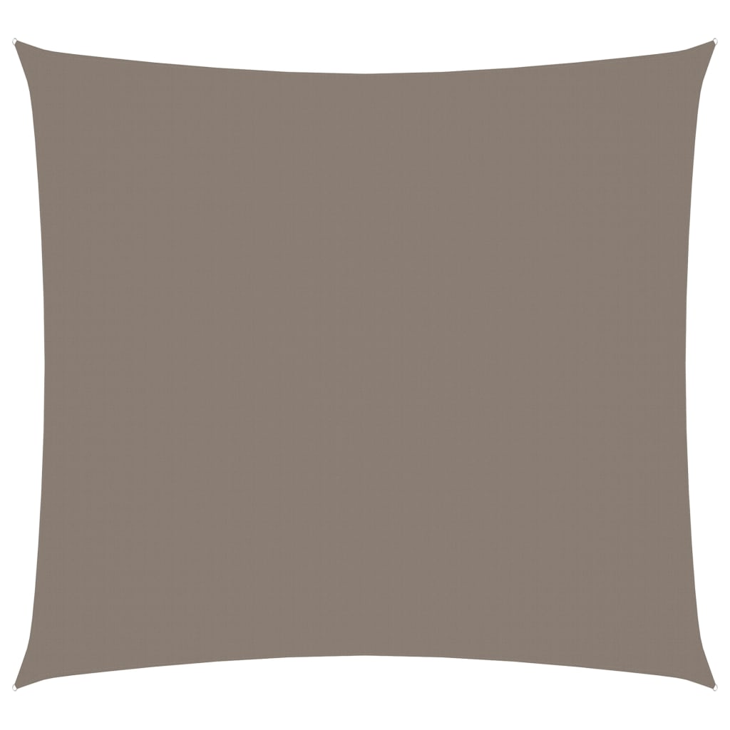vidaXL Voile de parasol tissu oxford carré 4x4 m taupe