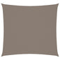 vidaXL Voile de parasol tissu oxford carré 4x4 m taupe