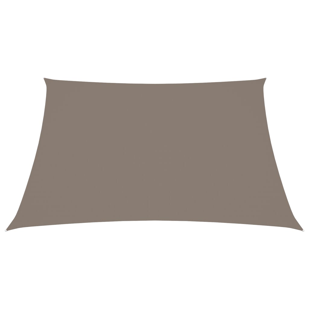 vidaXL Voile de parasol tissu oxford carré 4x4 m taupe