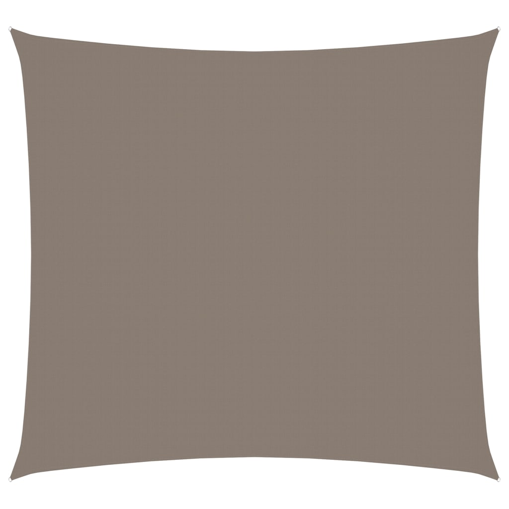vidaXL Voile de parasol tissu oxford carré 5x5 m taupe
