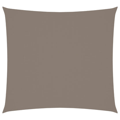 vidaXL Voile de parasol tissu oxford carré 5x5 m taupe