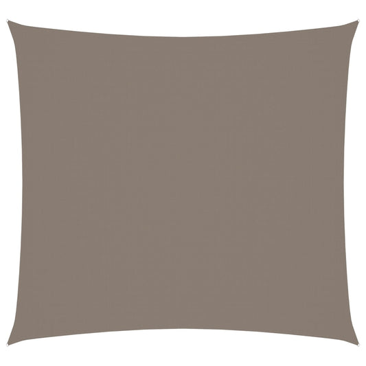 vidaXL Voile de parasol tissu oxford carré 5x5 m taupe