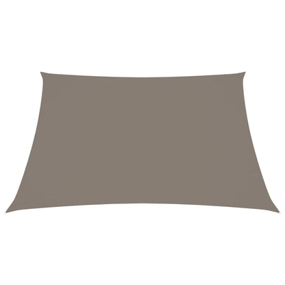 vidaXL Voile de parasol tissu oxford carré 5x5 m taupe