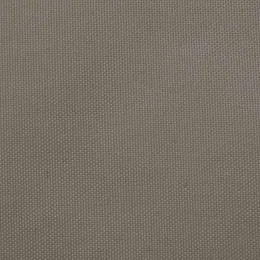 vidaXL Voile de parasol tissu oxford carré 5x5 m taupe