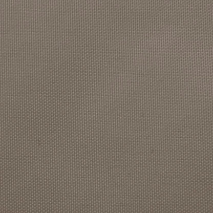 vidaXL Voile de parasol tissu oxford carré 5x5 m taupe