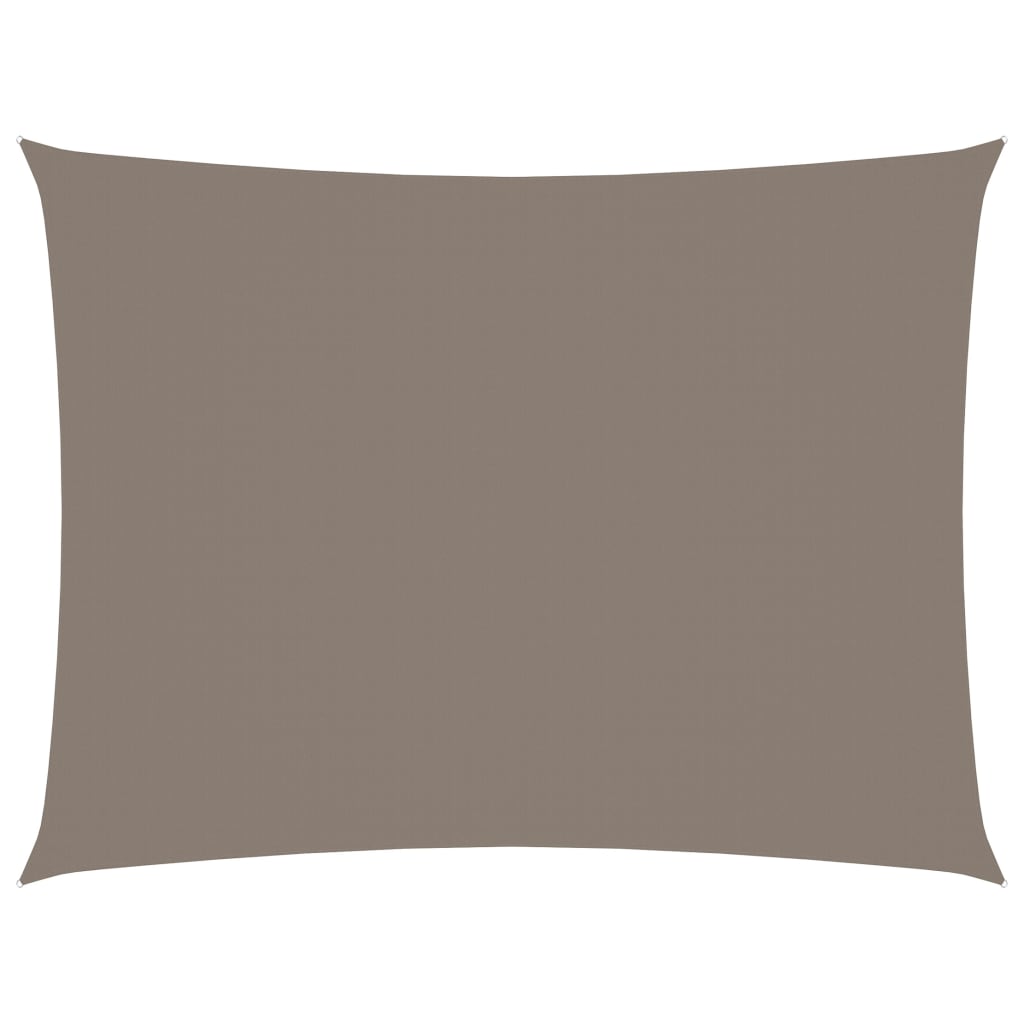 vidaXL Voile de parasol tissu oxford rectangulaire 6x7 m taupe