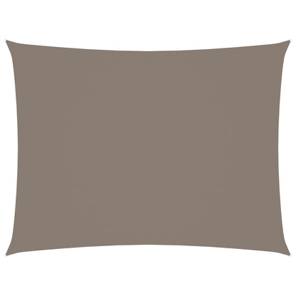 vidaXL Voile de parasol tissu oxford rectangulaire 6x7 m taupe