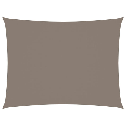 vidaXL Voile de parasol tissu oxford rectangulaire 6x7 m taupe