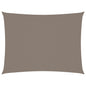 vidaXL Voile de parasol tissu oxford rectangulaire 6x7 m taupe