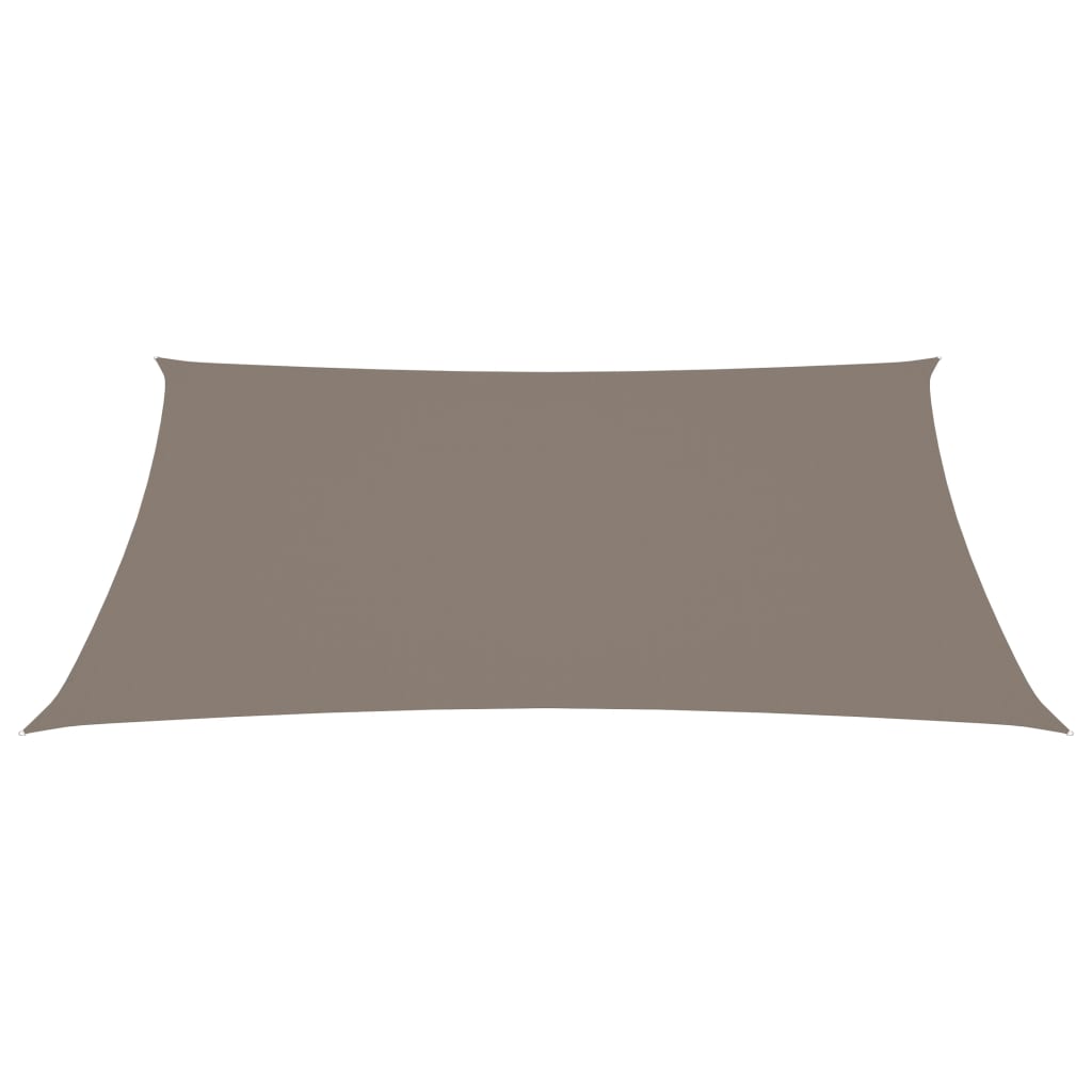 vidaXL Voile de parasol tissu oxford rectangulaire 6x7 m taupe