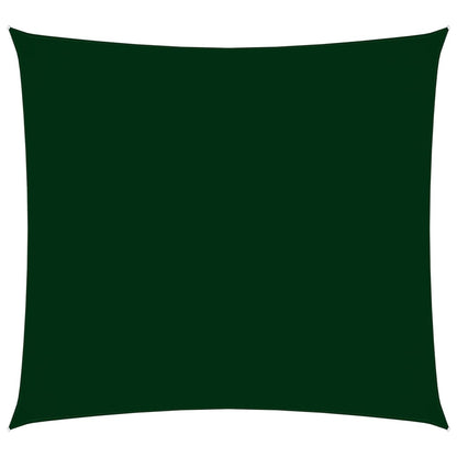 vidaXL Voile de parasol tissu oxford carré 2,5x2,5 m vert foncé