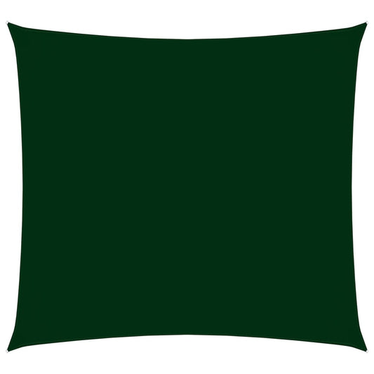 vidaXL Voile de parasol tissu oxford carré 2,5x2,5 m vert foncé
