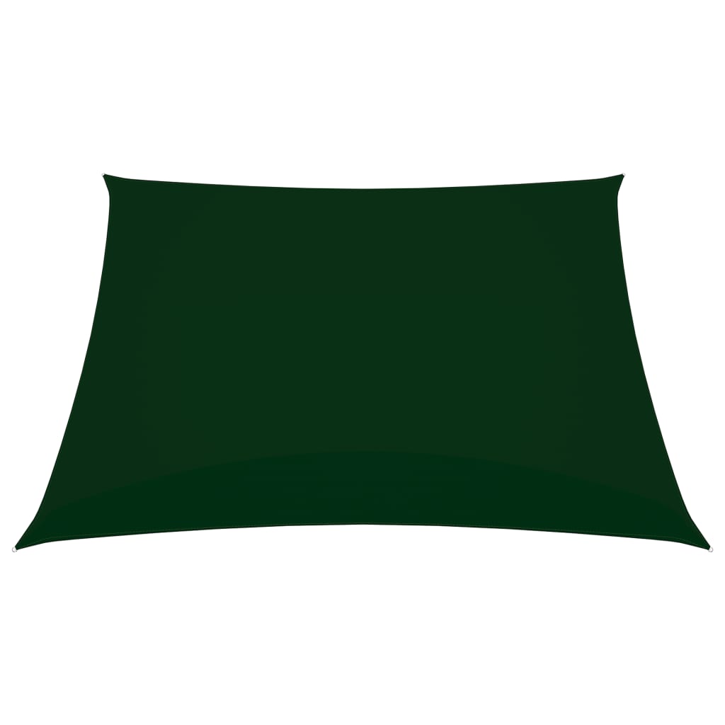 vidaXL Voile de parasol tissu oxford carré 2,5x2,5 m vert foncé