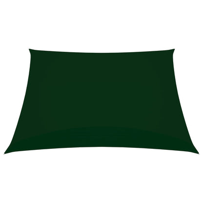 vidaXL Voile de parasol tissu oxford carré 2,5x2,5 m vert foncé