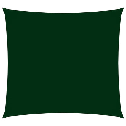 vidaXL Voile de parasol tissu oxford carré 3,6x3,6 m vert foncé