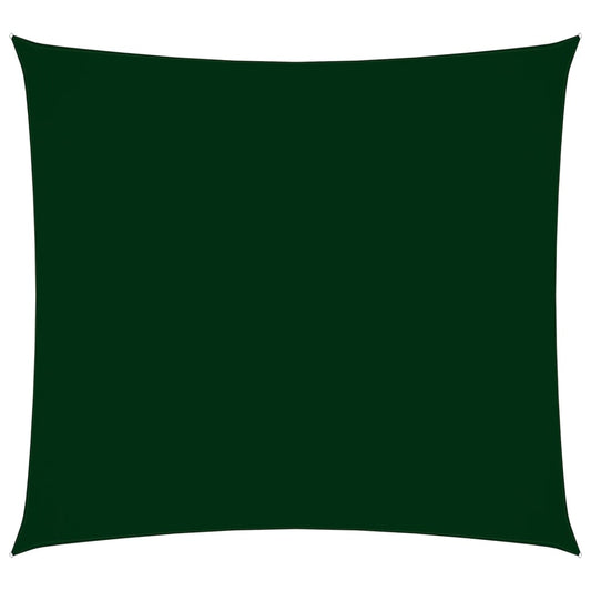 vidaXL Voile de parasol tissu oxford carré 3,6x3,6 m vert foncé