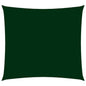 vidaXL Voile de parasol tissu oxford carré 3,6x3,6 m vert foncé
