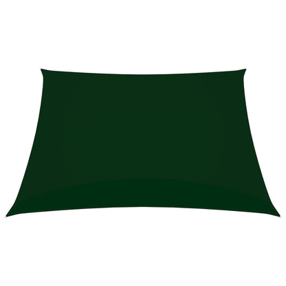 vidaXL Voile de parasol tissu oxford carré 3,6x3,6 m vert foncé