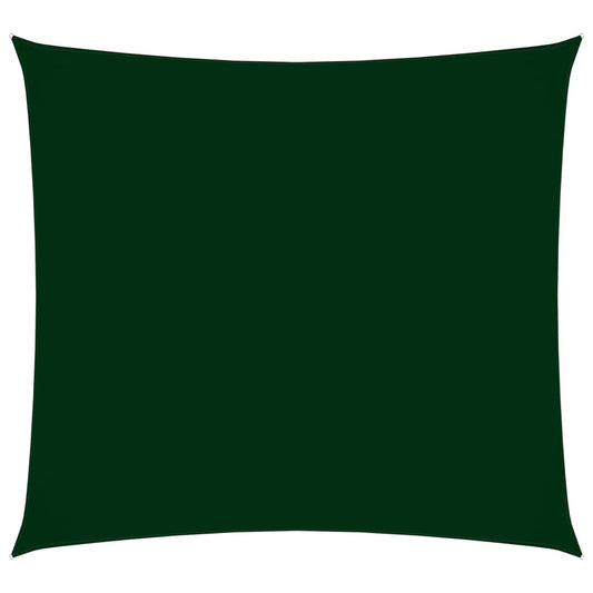 vidaXL Voile de parasol tissu oxford carré 4x4 m vert foncé
