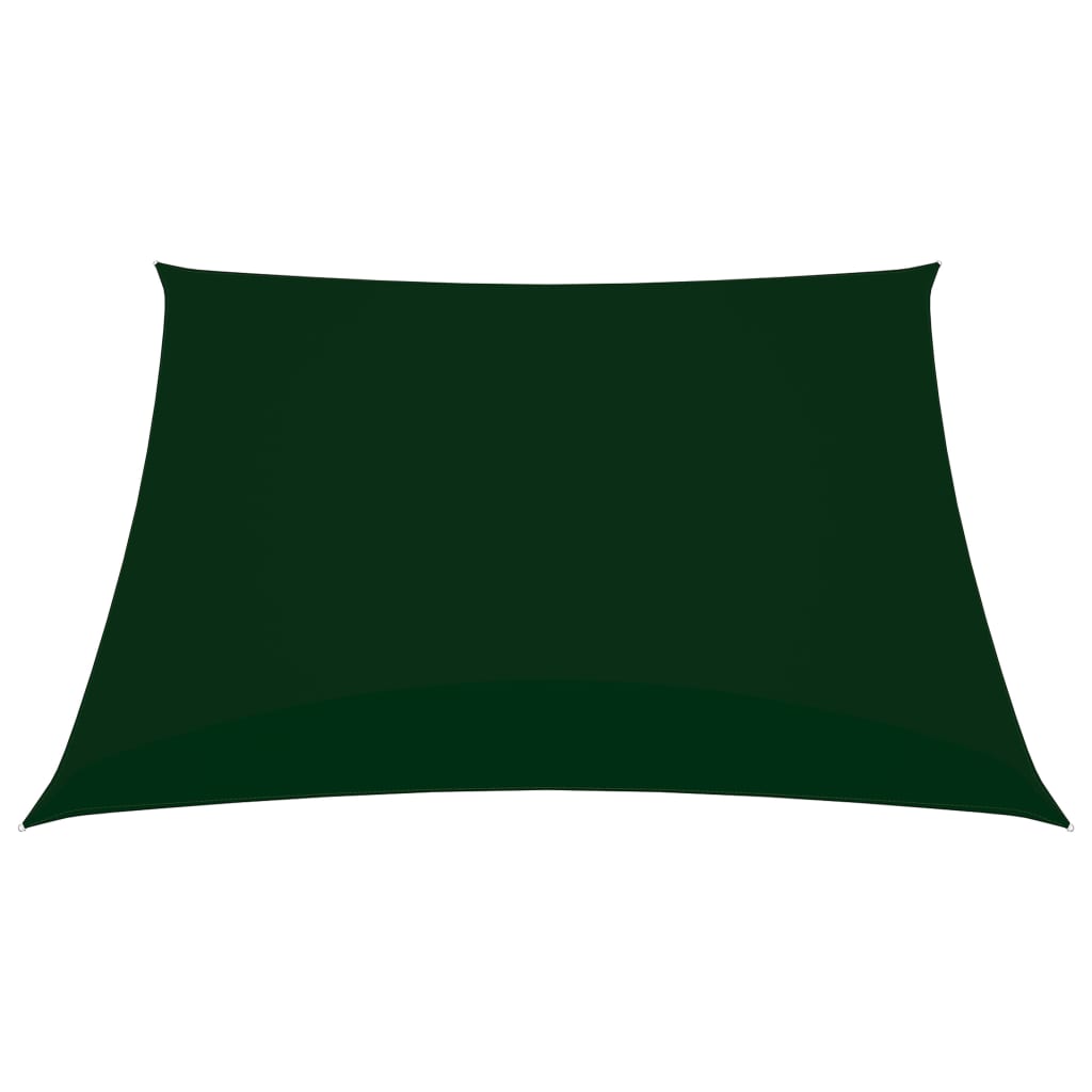 vidaXL Voile de parasol tissu oxford carré 4x4 m vert foncé