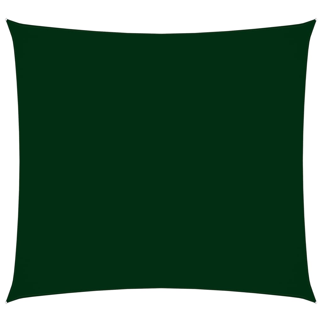 vidaXL Voile de parasol tissu oxford carré 4,5x4,5 m vert foncé
