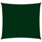vidaXL Voile de parasol tissu oxford carré 4,5x4,5 m vert foncé