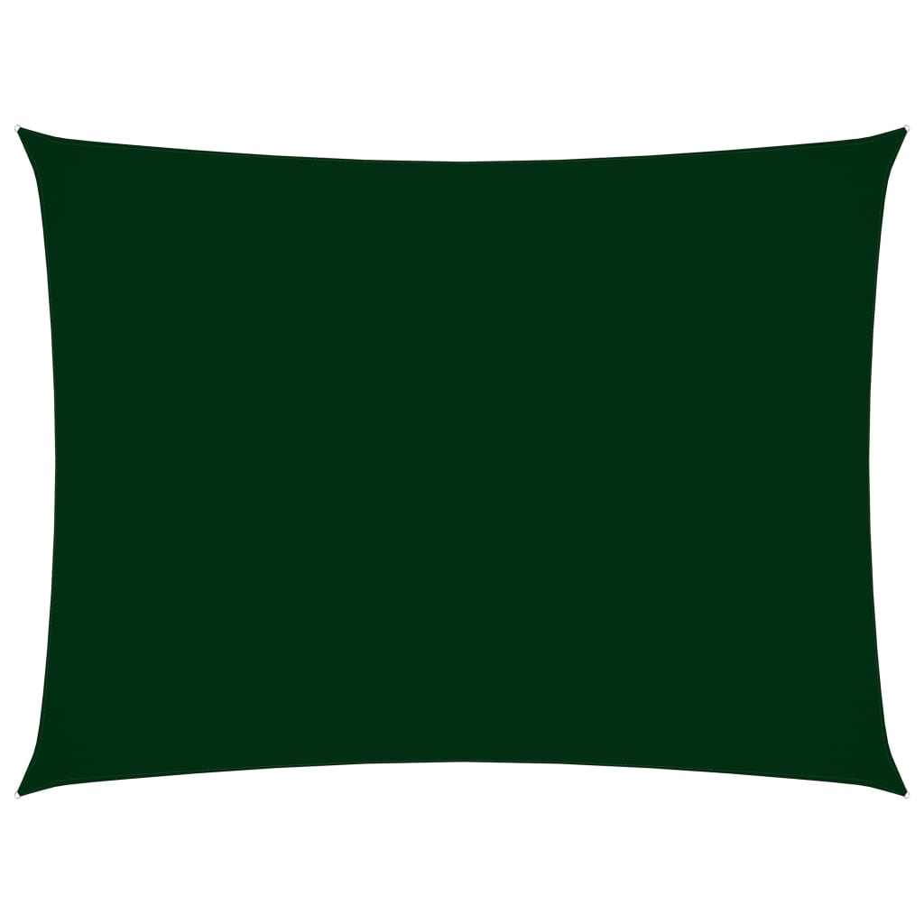 vidaXL Voile de parasol tissu oxford rectangulaire 2x4,5 m vert foncé
