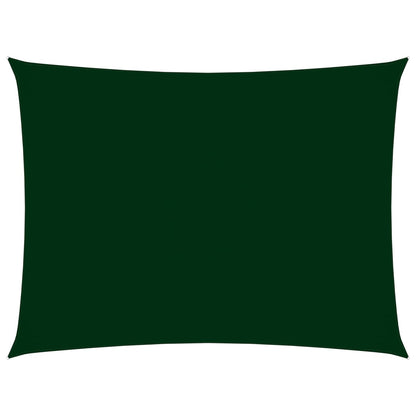 vidaXL Voile de parasol tissu oxford rectangulaire 2x4,5 m vert foncé
