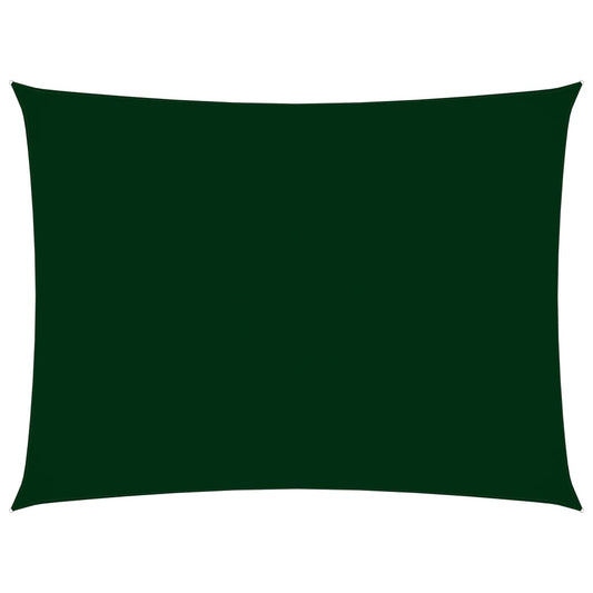 vidaXL Voile de parasol tissu oxford rectangulaire 2x4,5 m vert foncé