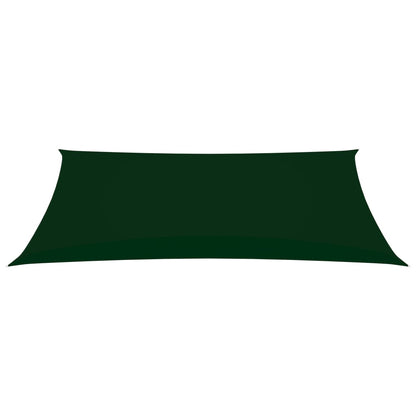 vidaXL Voile de parasol tissu oxford rectangulaire 2x5 m vert foncé