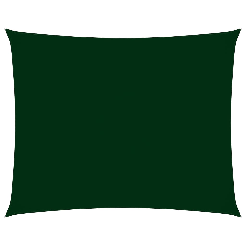 vidaXL Voile de parasol tissu oxford rectangulaire 2,5x3,5m vert foncé