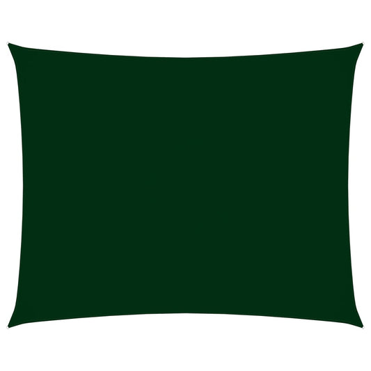 vidaXL Voile de parasol tissu oxford rectangulaire 2,5x3,5m vert foncé