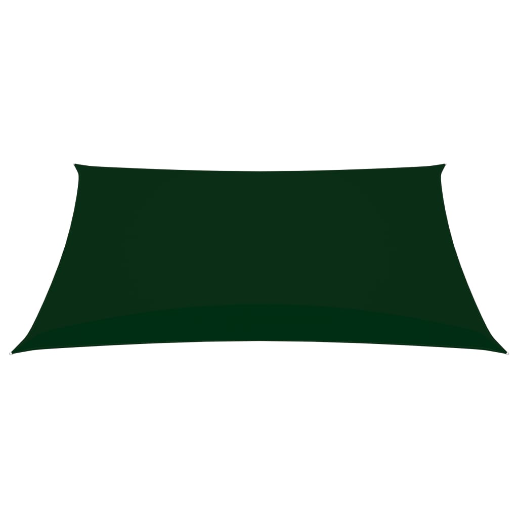 vidaXL Voile de parasol tissu oxford rectangulaire 2,5x3,5m vert foncé